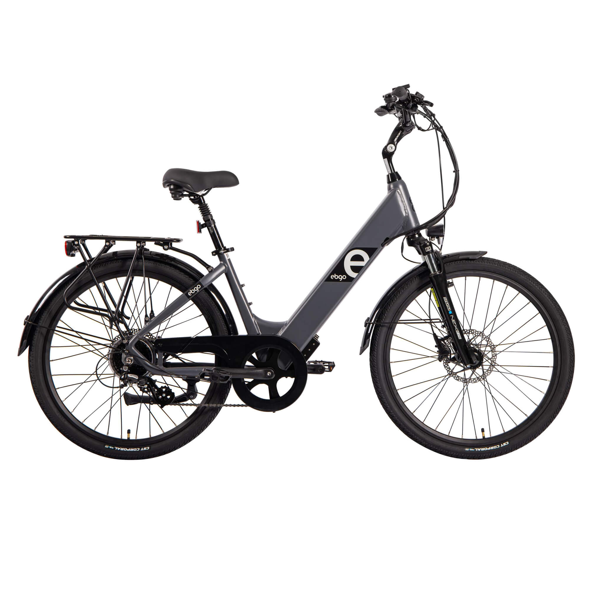 eBGO CC60+ montrant un design intégré et une tige de selle suspendue